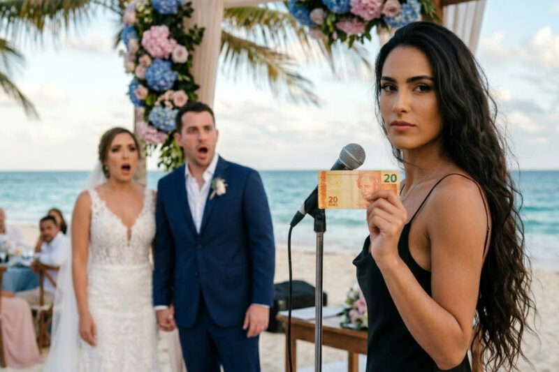 Mi padre me abandonó con solo 20 pesos en una gasolinera cuando tenía 14 años… 18 años después, llevé ese mismo billete a la boda de mi hermano y todos quedaron en shock.