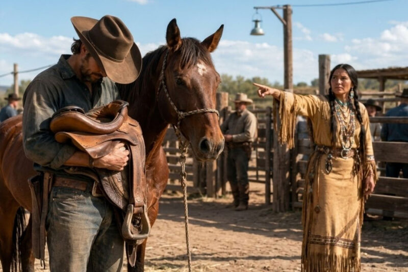 Un vaquero arruinado intentó vender su último caballo — pero lo que dijo una mujer nativa lo cambió todo